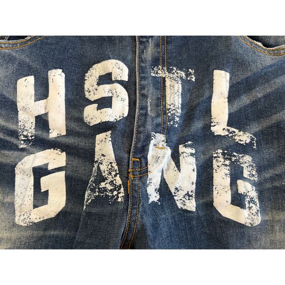 Hustle Gang Men’s Blue Wash Monarch Jeans SIZE 42 - Picture 4 of 10